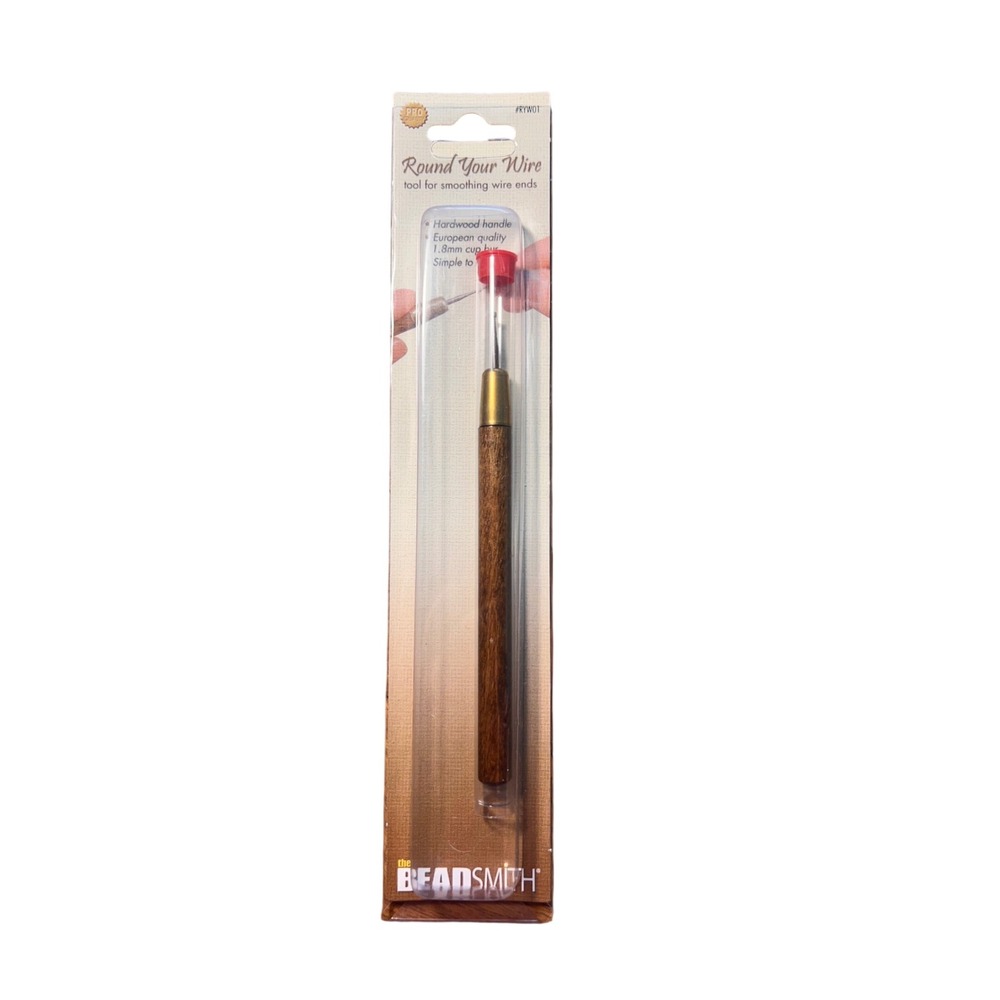 Bead smith Bead Reamer Round Your Wire Tool with‎ 1.8 mm Cup Bur New